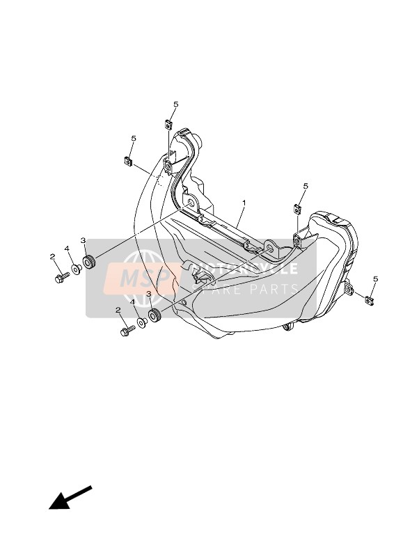 Yamaha X-MAX 125 ABS 2018 Headlight for a 2018 Yamaha X-MAX 125 ABS